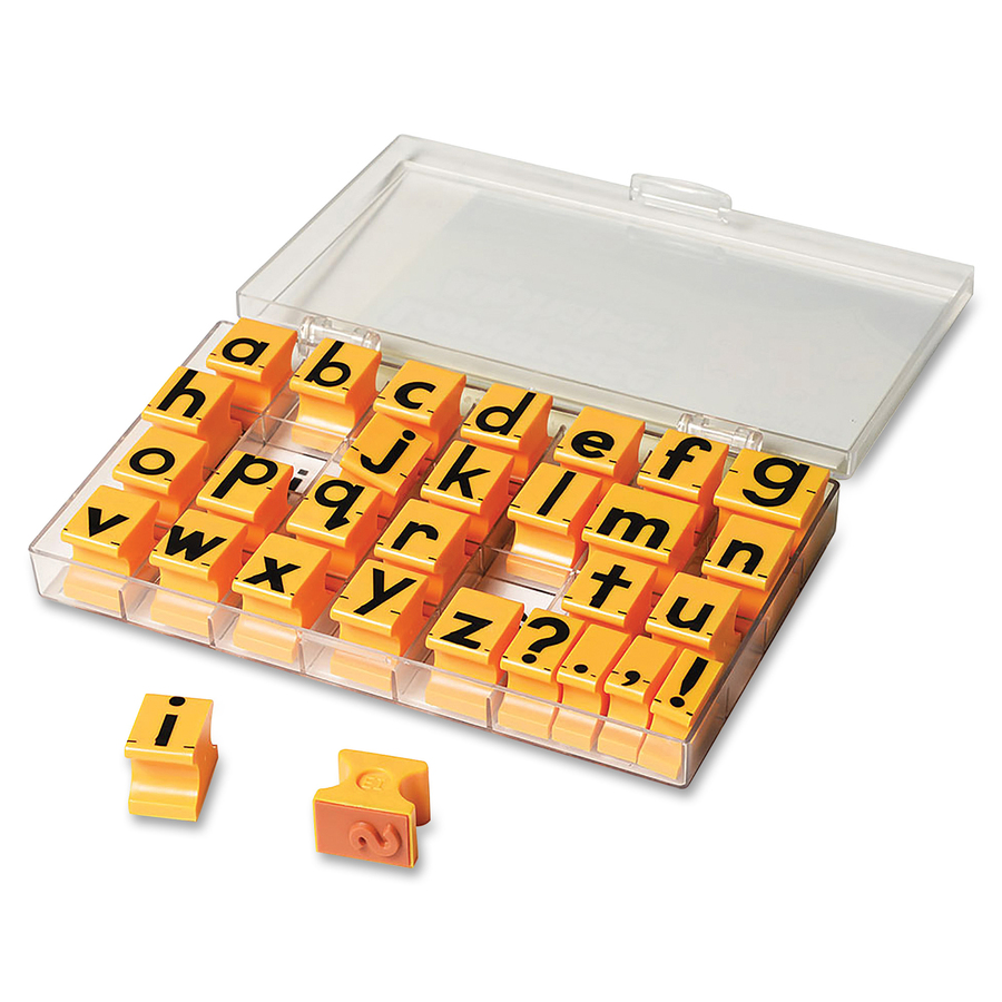 Jumbo Uppercase And Lowercase Alphabet Rubber Stamp Letters