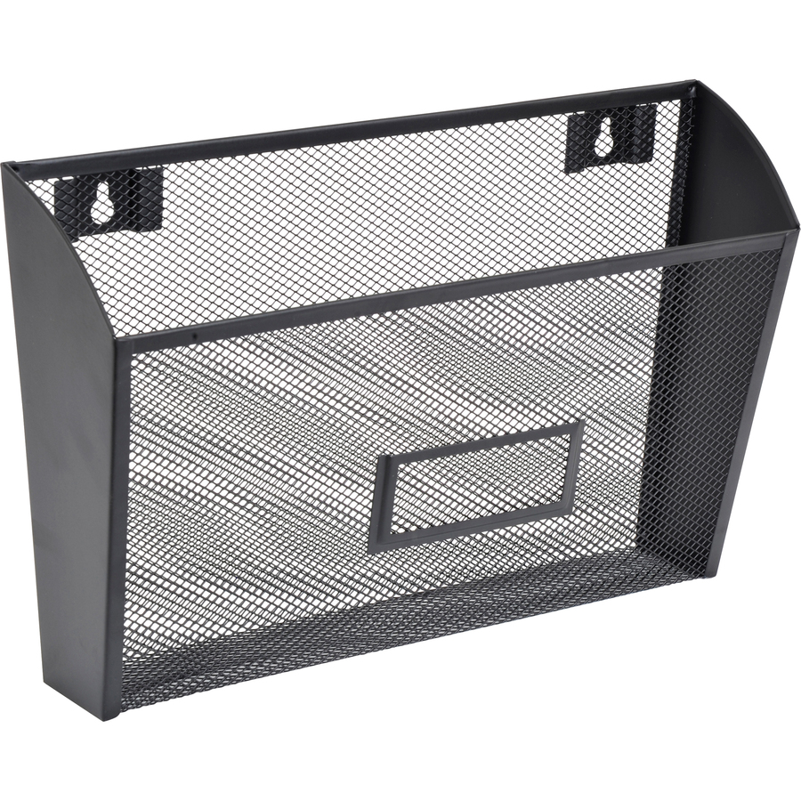 Lorell Mesh Wire Wall Pocket - Wall File Organizers | Lorell