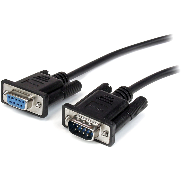 STARTECH 0.5m Straight Through DB9 RS232 Serial Cable Black