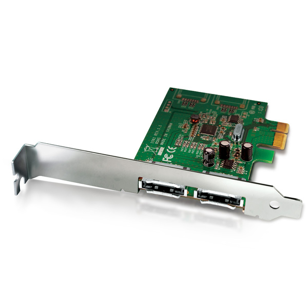 Mediasonic ProBox (HP1-SS3) 2 Port External SATA III 6Gbps PCI Express Card