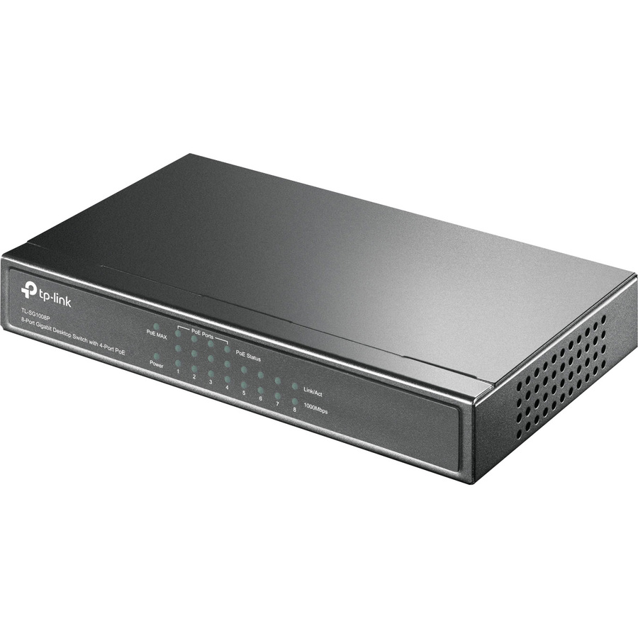 Commutateur 8 ports Gigabit avec 4 ports PoE| Support de bureau - TP-Link