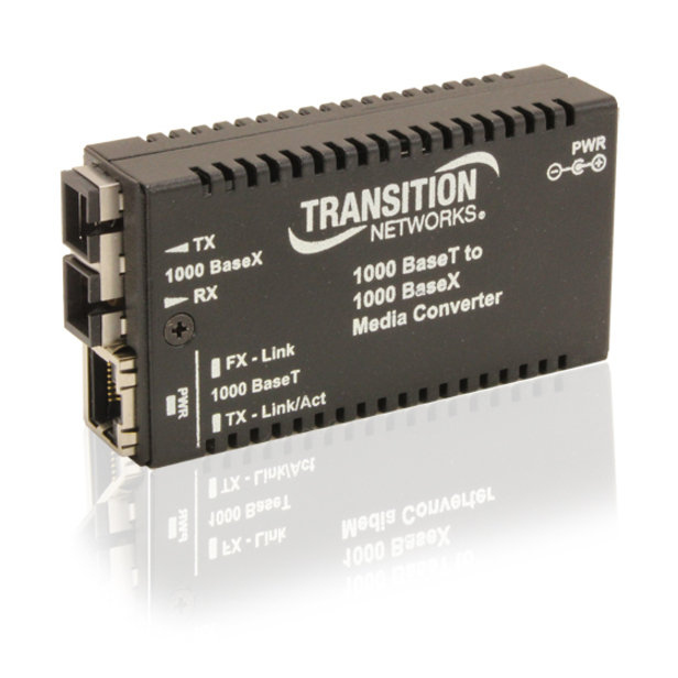Lantronix M/GE-T-SFP-01-NA mini Gigabit Ethernet media converter