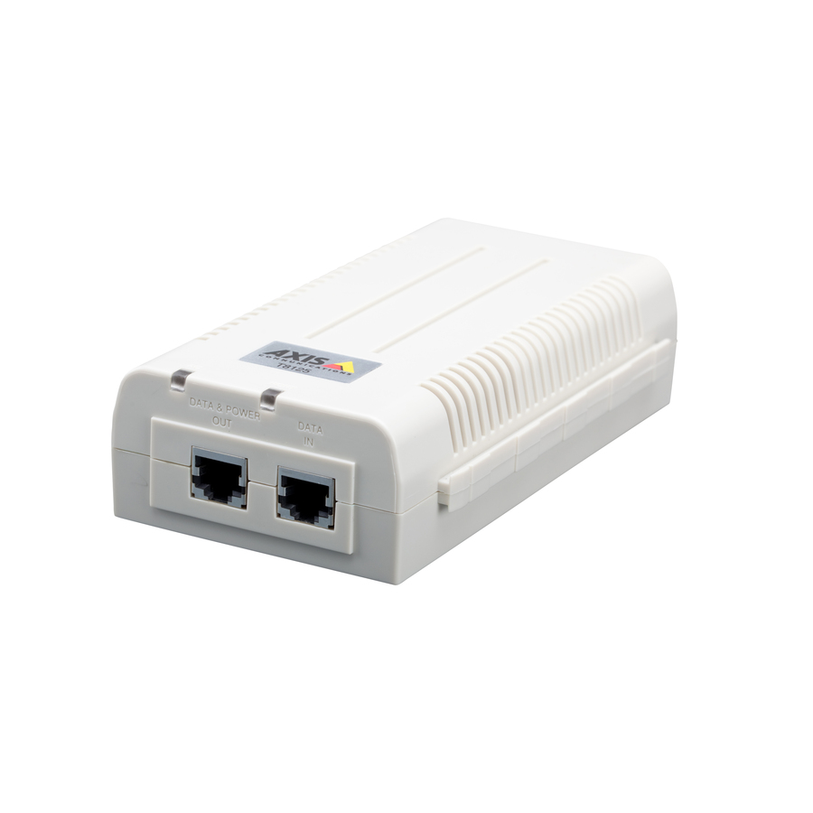 AXIS T8125 AC 24 V Midspan 60 W 1-port - 24 V AC Input - 55 V DC Output - 1 x 10/100/1000Base-T Input Port(s) - 1 x 10/100/1000Base-T Output Port(s) - 60 W