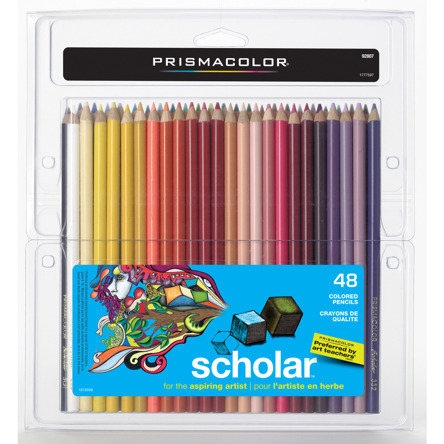 Prang® Thick Core Colored Pencils, Assorted Colors, 3.3 Mm Core