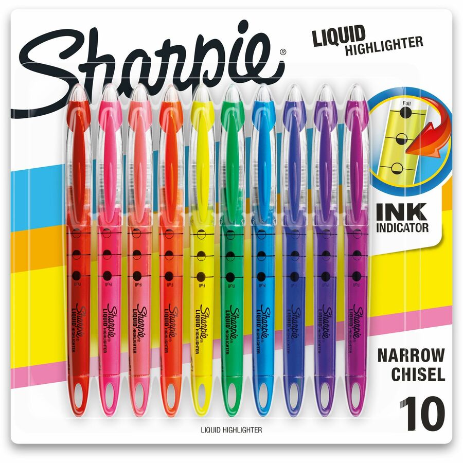 Sharpie Clear View Highlighter Pack - Chisel Marker Point Style - Yellow -  1 Dozen - R&A Office Supplies