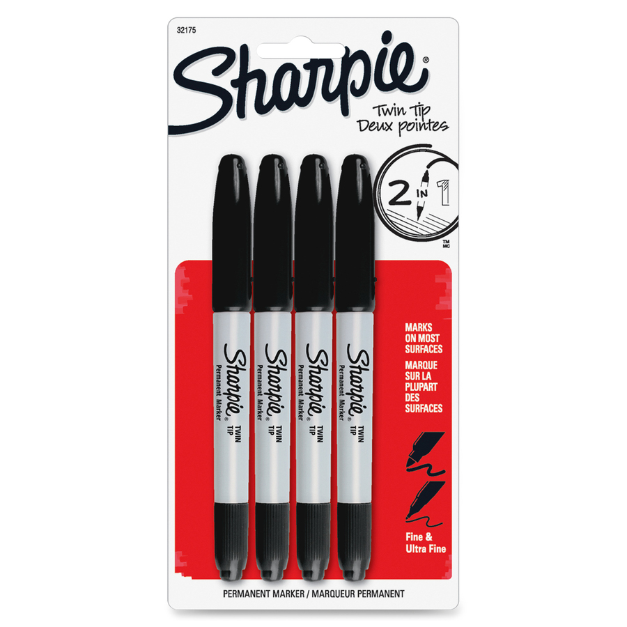 Sharpie Twin Tip Permanent Markers - Fine, Ultra Fine Marker SAN32175PP,  SAN 32175PP - Office Supply Hut