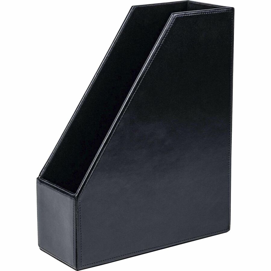 Dacasso Bonded Leather Magazine Rack - 12.5