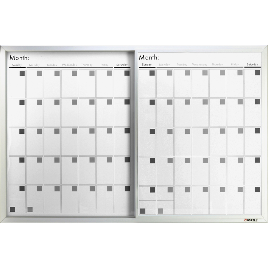 Lorell Magnetic Dry Erase Calendar Board Eakes Office Solutions