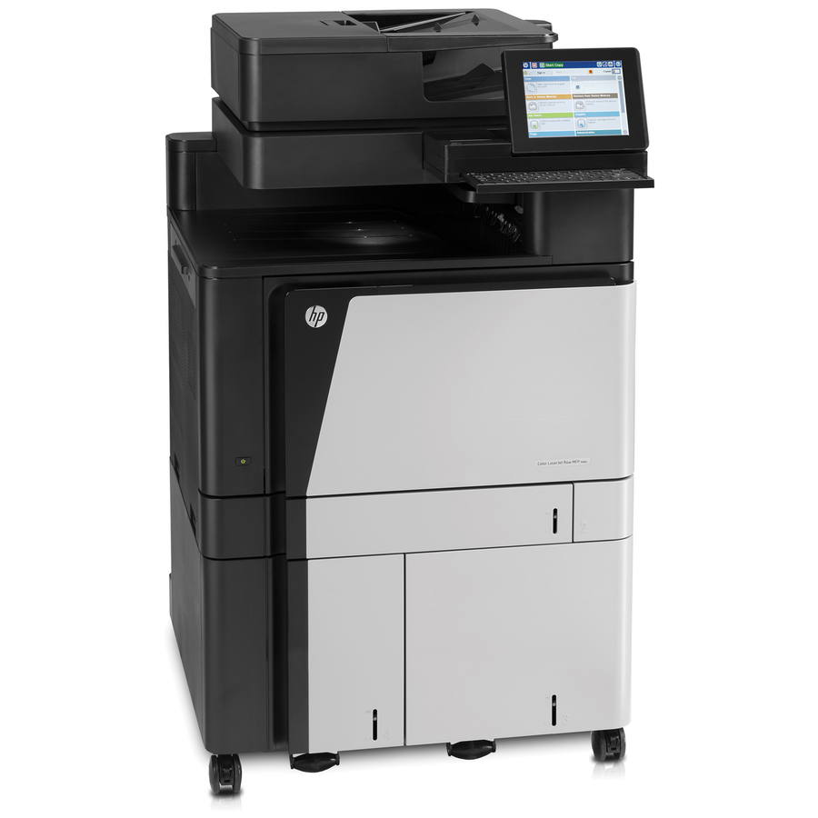 HP LaserJet M880z+ Laser Multifunction Printer-Color-Copier/Fax/Scanner-45 ppm Mono/45 ppm Color Print-1200x1200 Print-Automatic Duplex Print-200000 Pages Monthly-4100 sheets Input-Color Scanner-600 Optical Scan-Color Fax-Gigabit Ethernet Ethernet - Copie