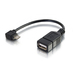 Cables To Go 6-in Mobile Device USB Micro-B to USB Device OTG Adapter Cable - Black (27320)
