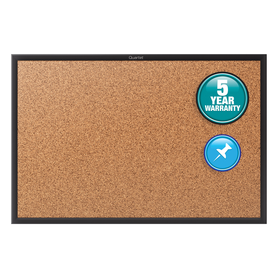 Natural... 24/" Height x 36/" Width Lorell Dry Erase//Cork Board Combination