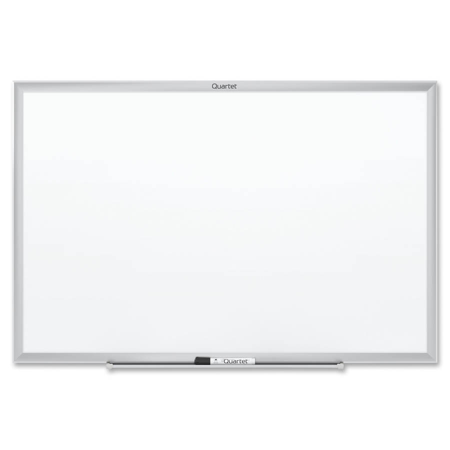 Office Depot Brand Non Magnetic Melamine Dry Erase Whiteboard 36 x 48  Aluminum Frame With Silver Finish - Office Depot