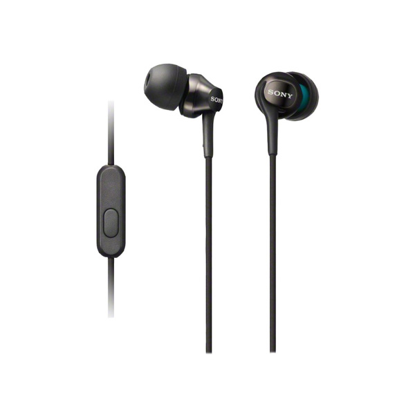 SONY MDR-EX15AP In-Ear EX Monitor Headphones with Mic & Remote, Black
