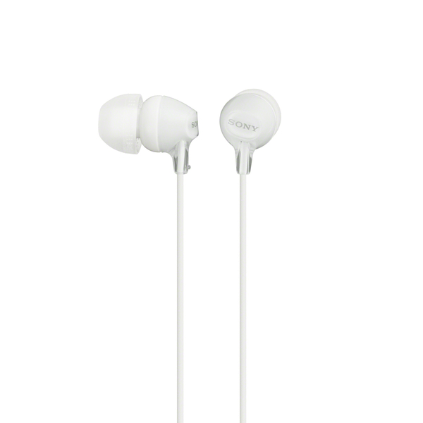 SONY MDR-EX15LP In-Ear Headphones, White