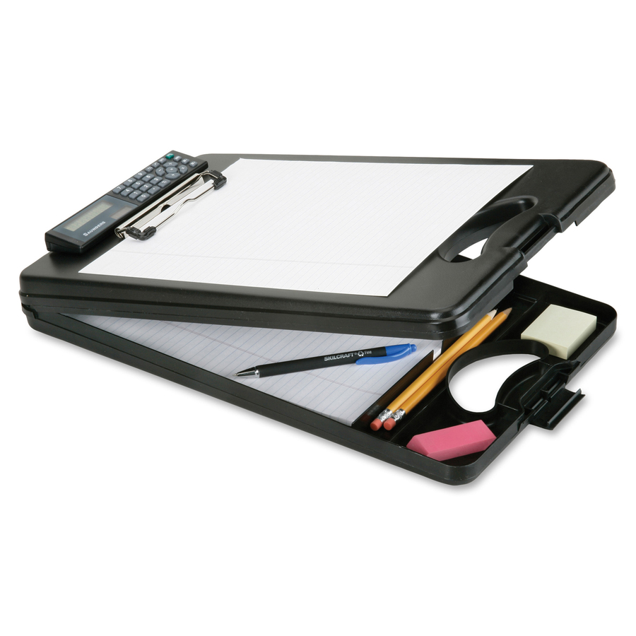 NSN6227157 SKILCRAFT® Skilcraft Deskmate Ii Calculator Storage Clipboard 0.50" Clip Capacity