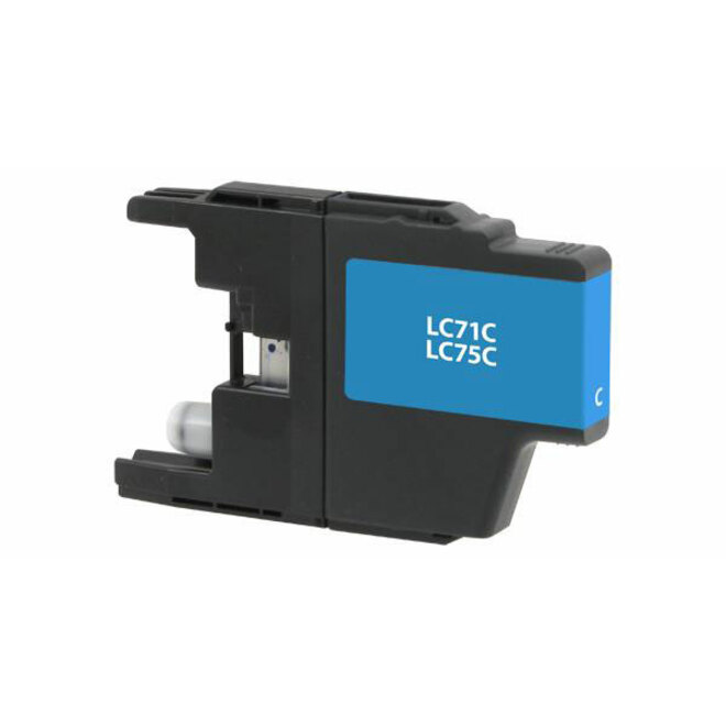 Clover Technologies High Yield Inkjet Ink Cartridge LC71C, LC75C - Cyan - 1 Each