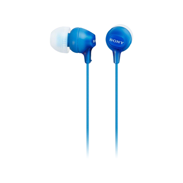SONY MDR-EX15AP In-Ear EX Monitor Headphones with Mic & Remote, Blue