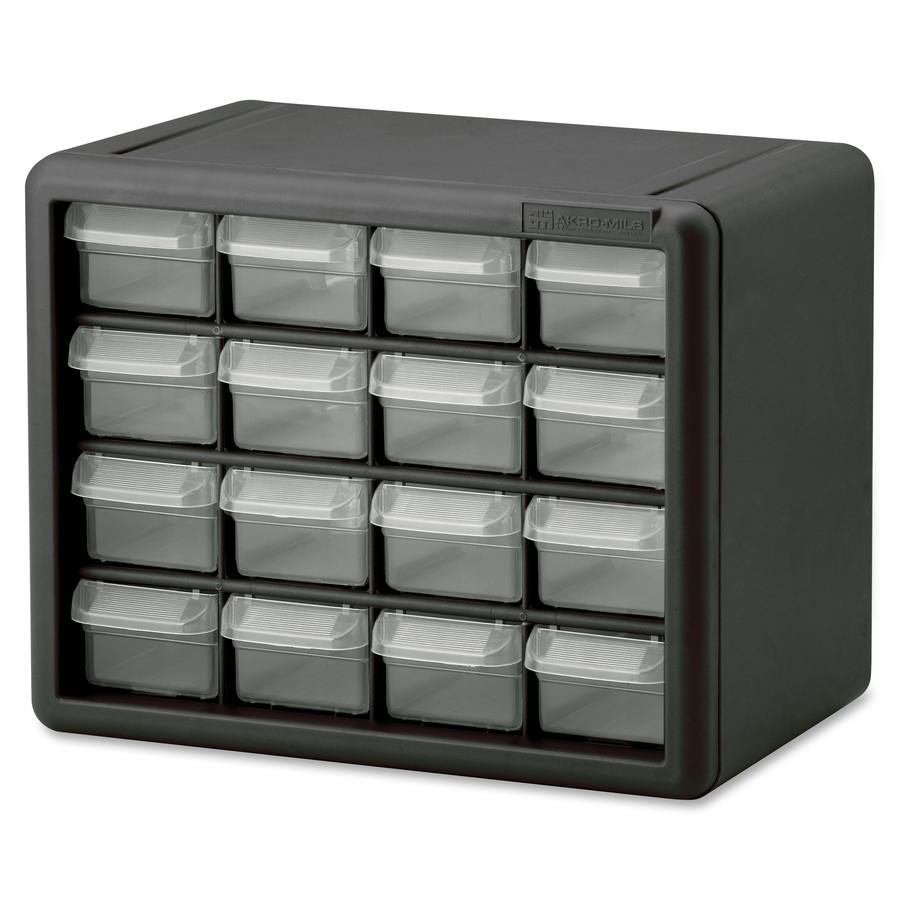Akm10116 Akro Mils 16 Drawer Plastic Storage Cabinet 16 Drawer