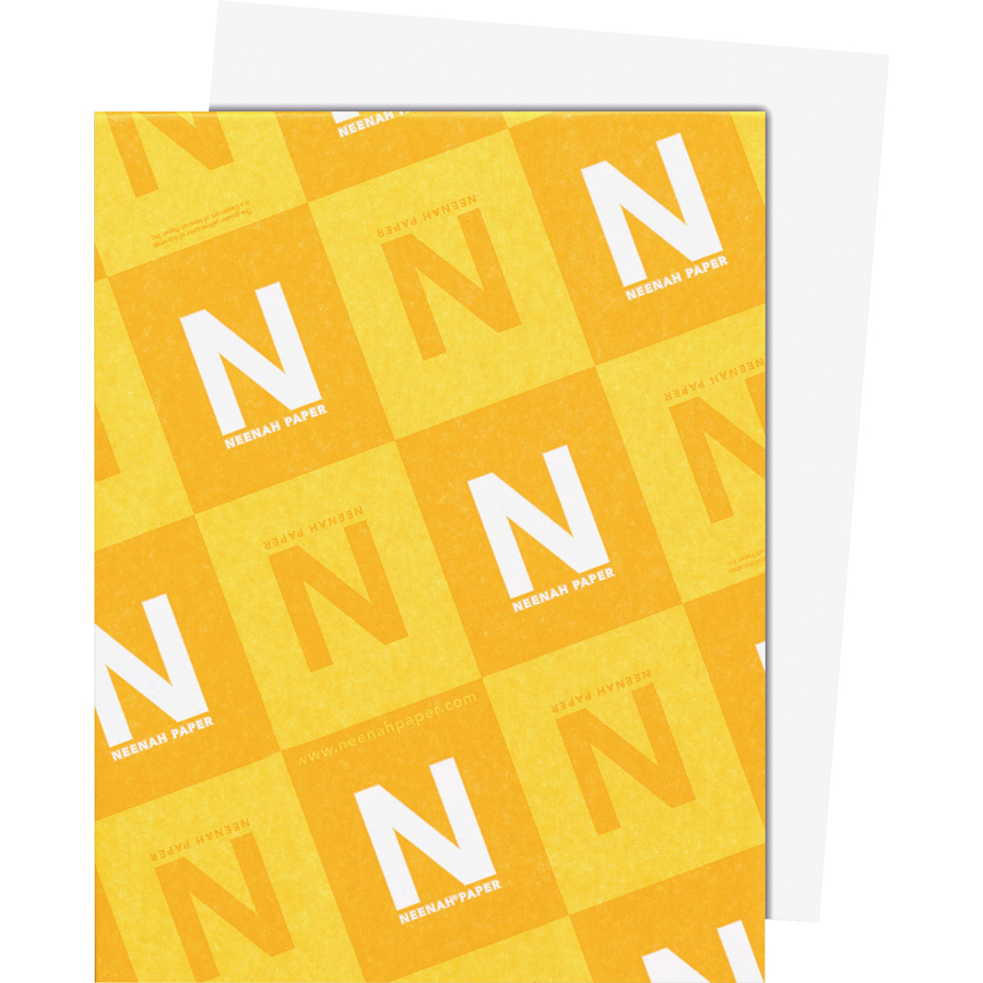Neenah Bright White WAU91904 Card Stock, 65lb, 96 Bright, 8 1/2 x 11,  White, 250 Sheets