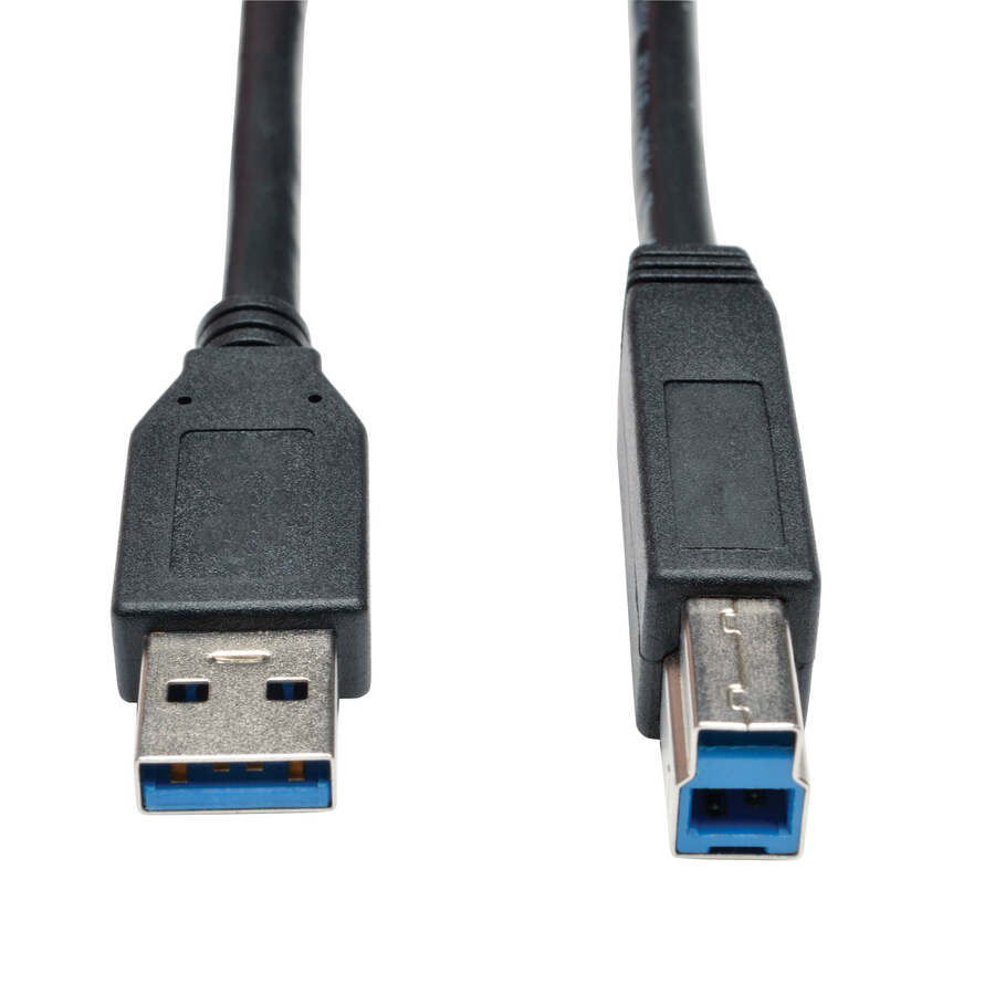 Eaton 10 ft USB 3.0 SuperSpeed cable, black, USB-A to USB-B male