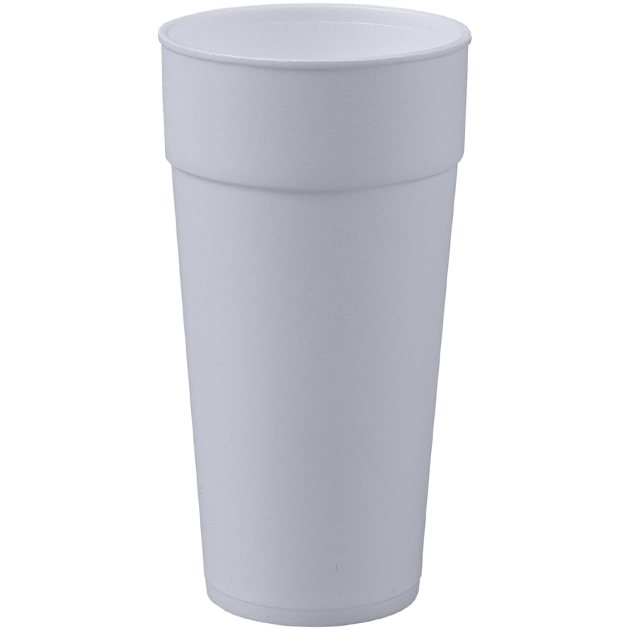 Dart 16-Ounce Foam Cups, White - 20 count