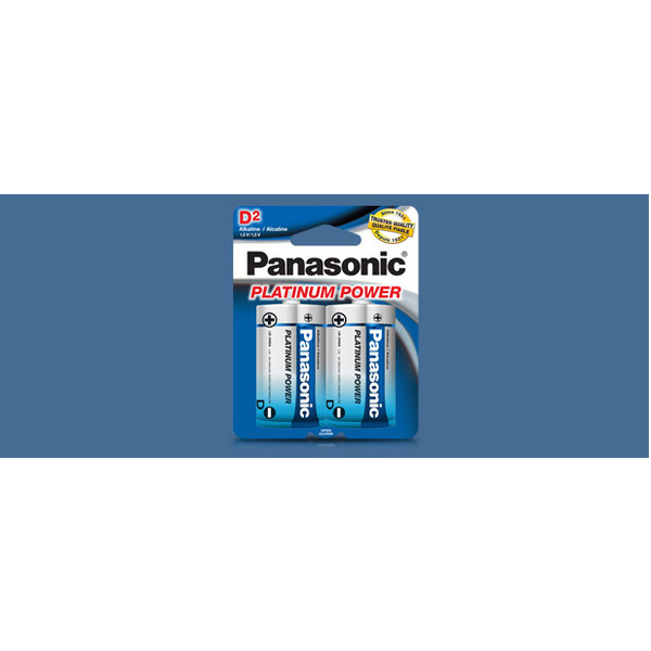 PANASONIC Platinum Power D Alkaline 2 Pack