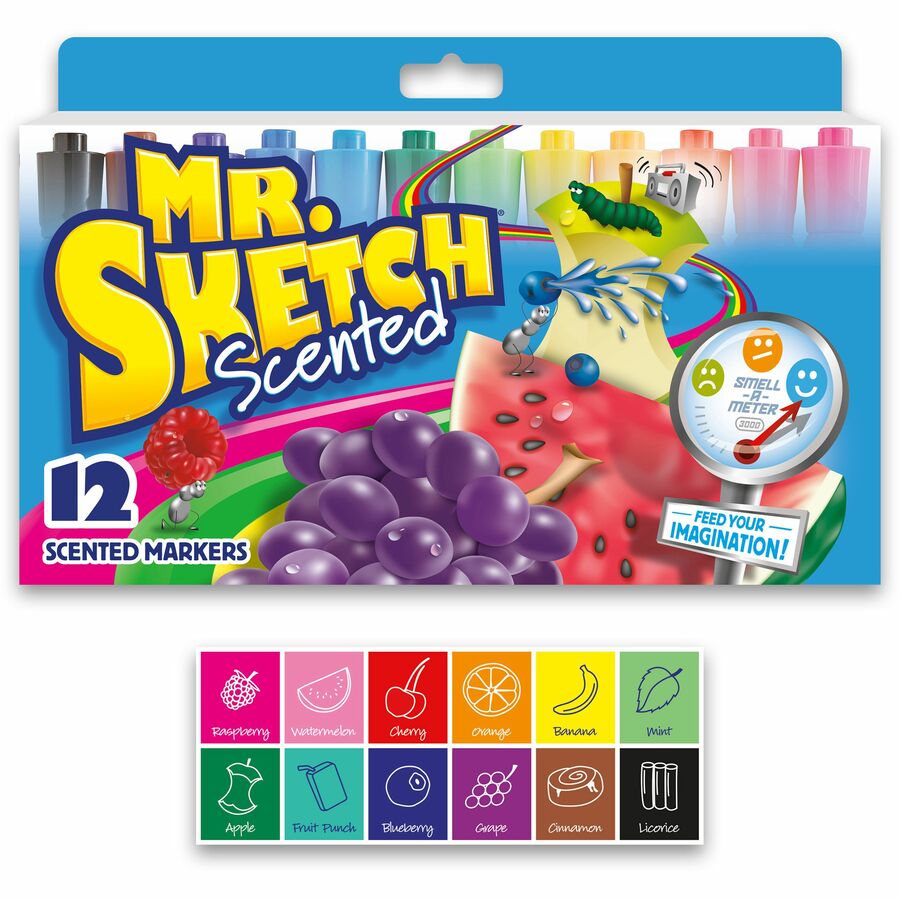 Mr Sketch Washable Chisel Marker 6 Set