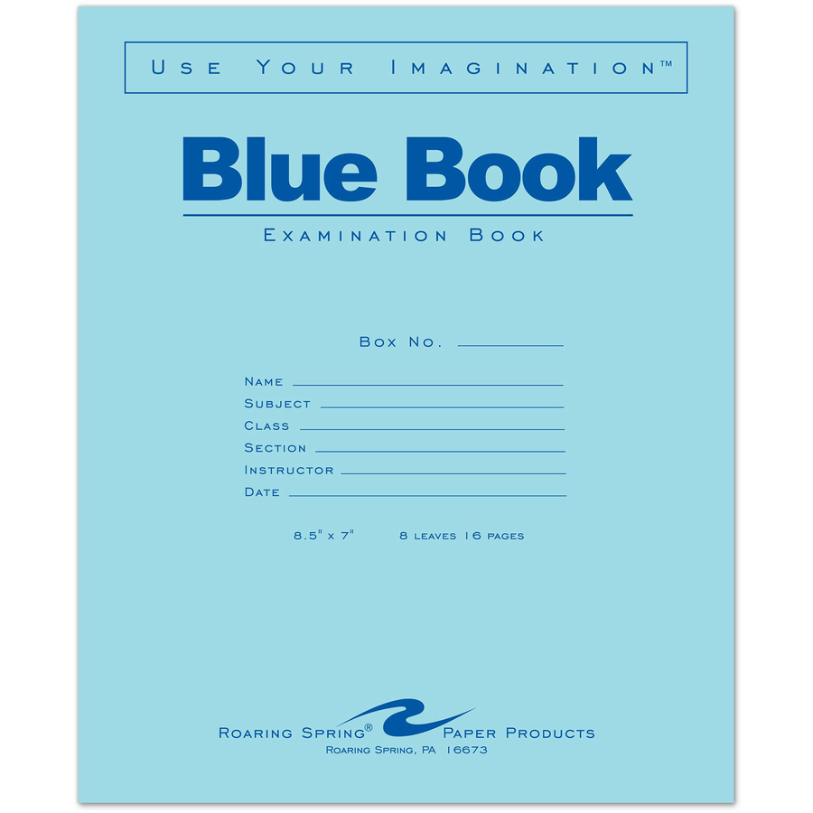 Ashley Hardcover Blank Book - 28 Pages - Letter - 8 1/2 x 11 - Blue Cover  - Hard Cover, Durable - 1 Each - Reliable Paper