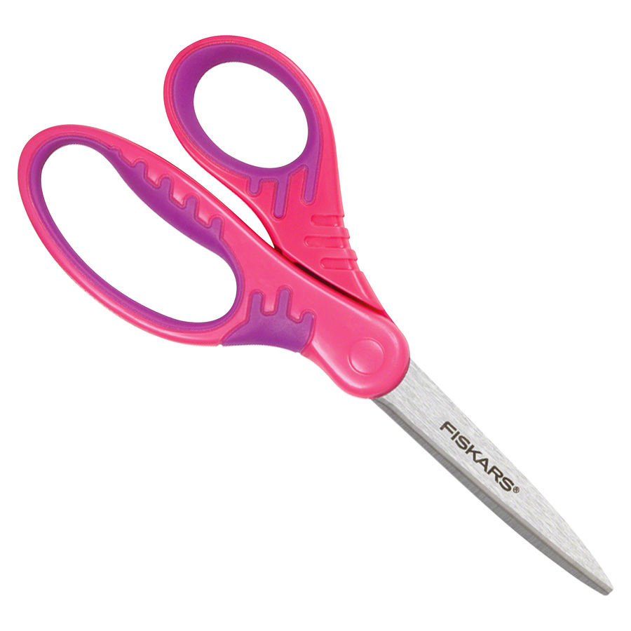 Fiskars® Kids/Student Softgrip Scissors, Pointed Tip, 5 Long