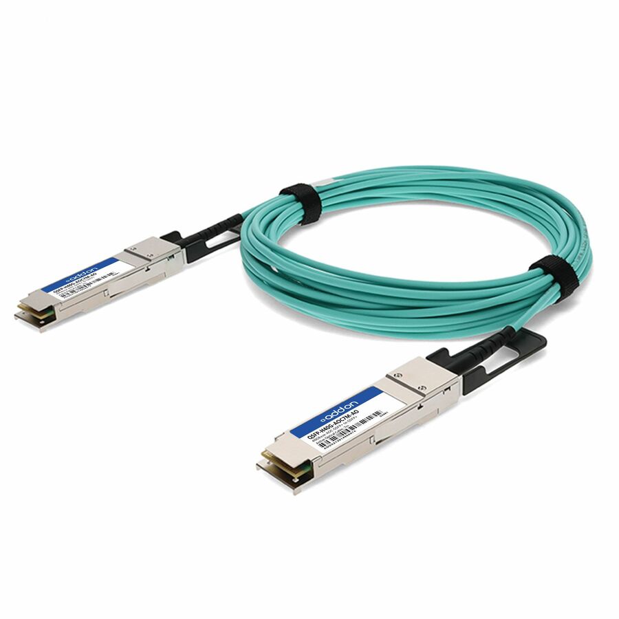 AddOn Networks 40GBASE-AOC QSFP+ to QSFP+ active optical cable, 7 m, TAA compliant