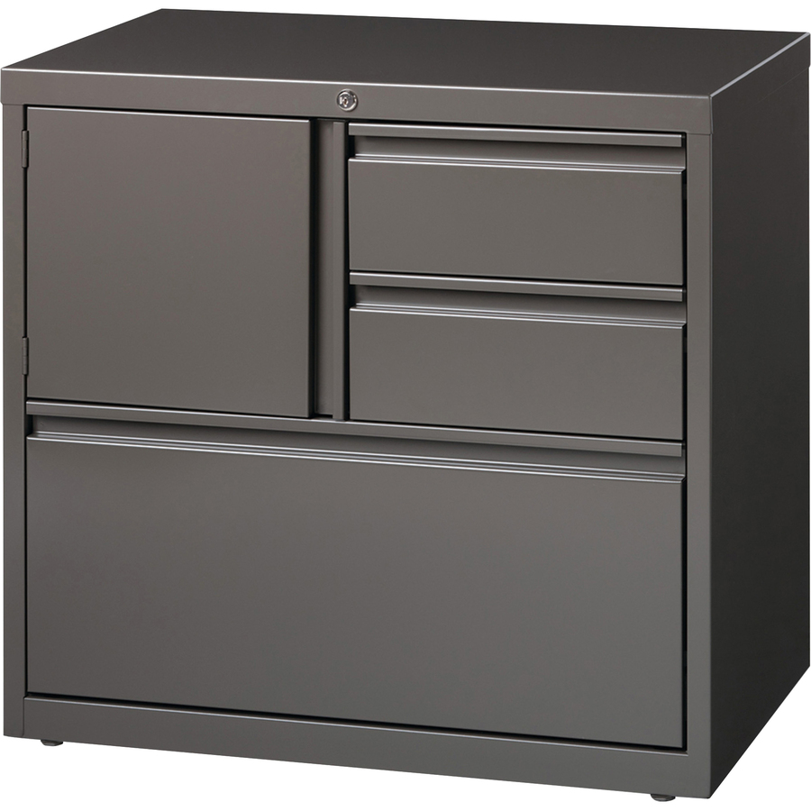 2 Drawer Lateral File Cabinet with Lock, Filing Cabinet Printer Stand,Legal/Letter / A4 Size - Dk Walnut