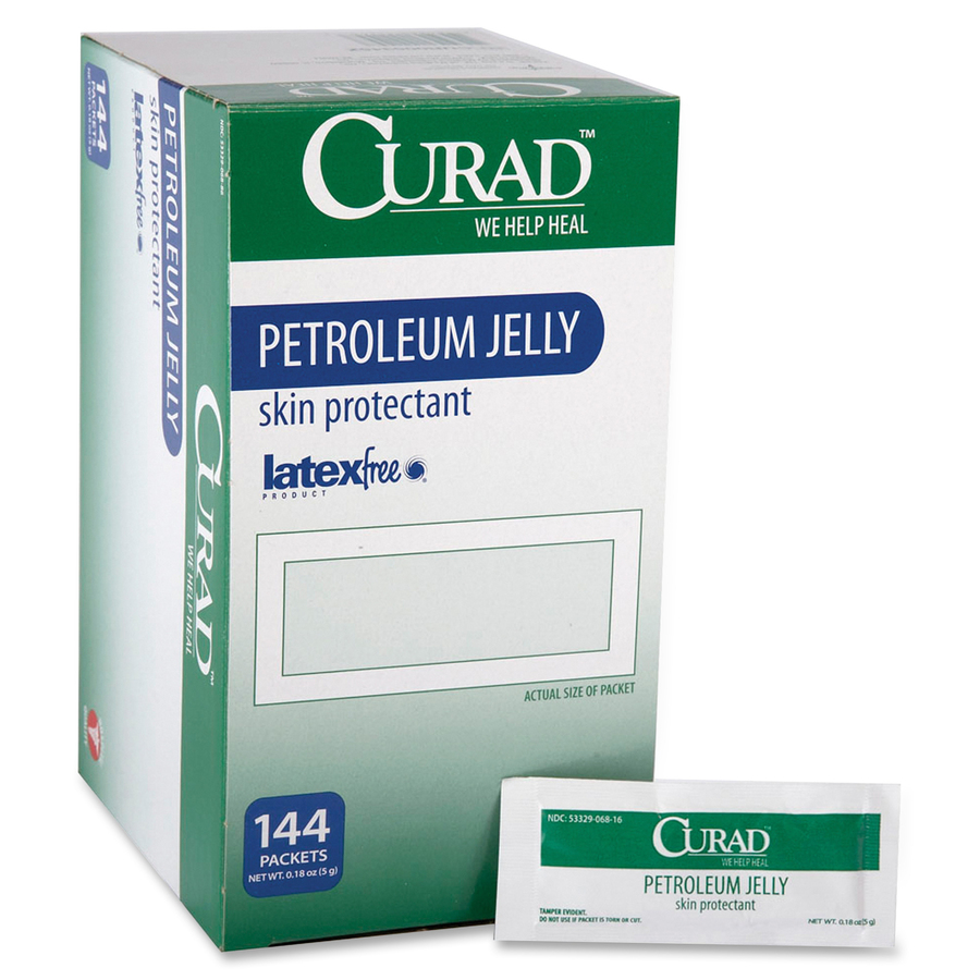 Curad Petroleum Jelly Ointment Packets Wound Care Medline