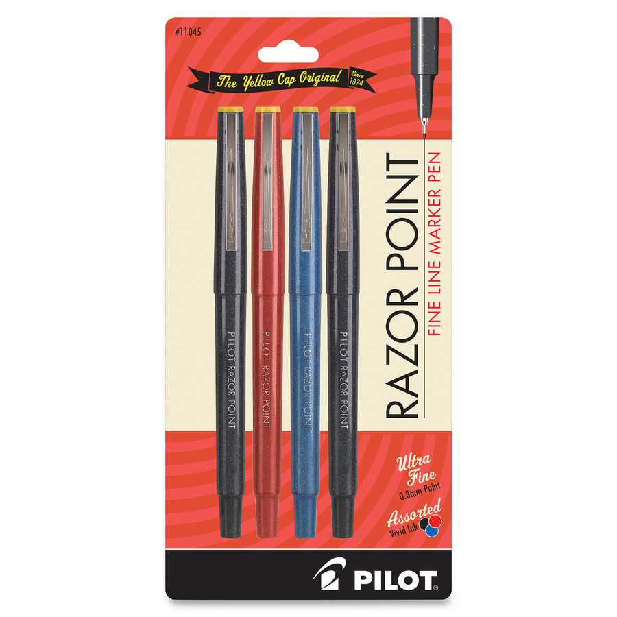 Pilot razorpoint mkrs 4-ct asst 11045 (072838110459)