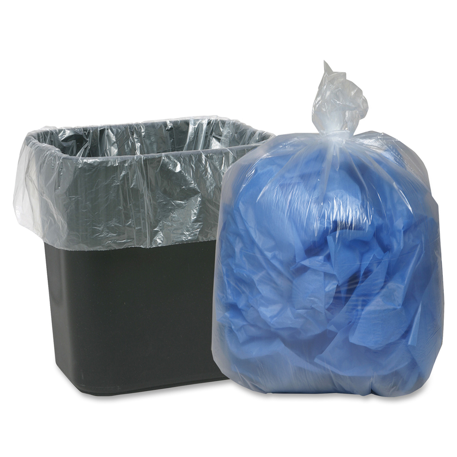 Genuine Joe Economy High-Density Can Liners - 33 gal Capacity - Medium Size