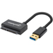 Manhattan USB-A to SATA 2.5" Adapter Cable, 42cm, Male to Male, 5 Gbps (USB 3.2 Gen1 aka USB 3.0), Supports 48-bit LBA, SuperSpeed USB, Three Year Warranty, Blister - 1 x Type A USB 3.0 Mini USB Female - 1 x L-Type SATA 3.0 SATA Male - Black