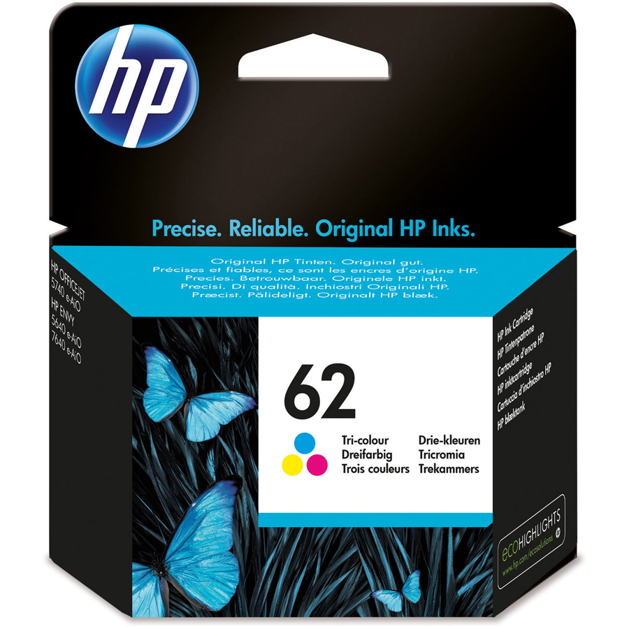 Uitroepteken Onnauwkeurig slijm HP 62 (C2P06AN) Original Inkjet Ink Cartridge - Cyan, Magenta, Yellow - 1  Each - 165 Pages - R&A Office Supplies