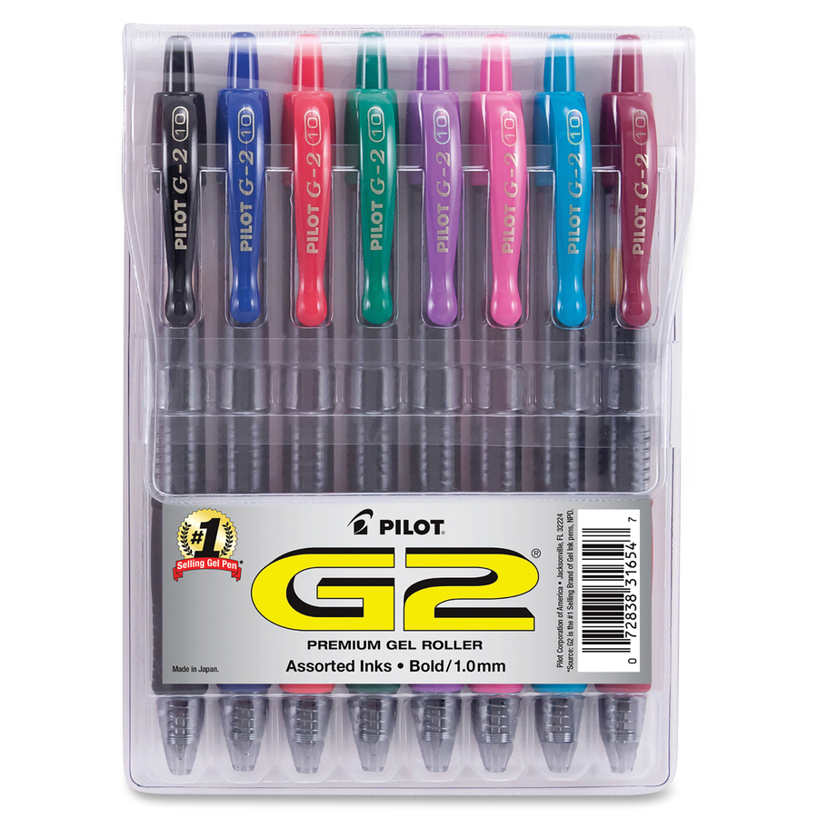 PILOT G2 Pens 0.5 mm - 10 Pack (5 Black and 5 Blue Ghana