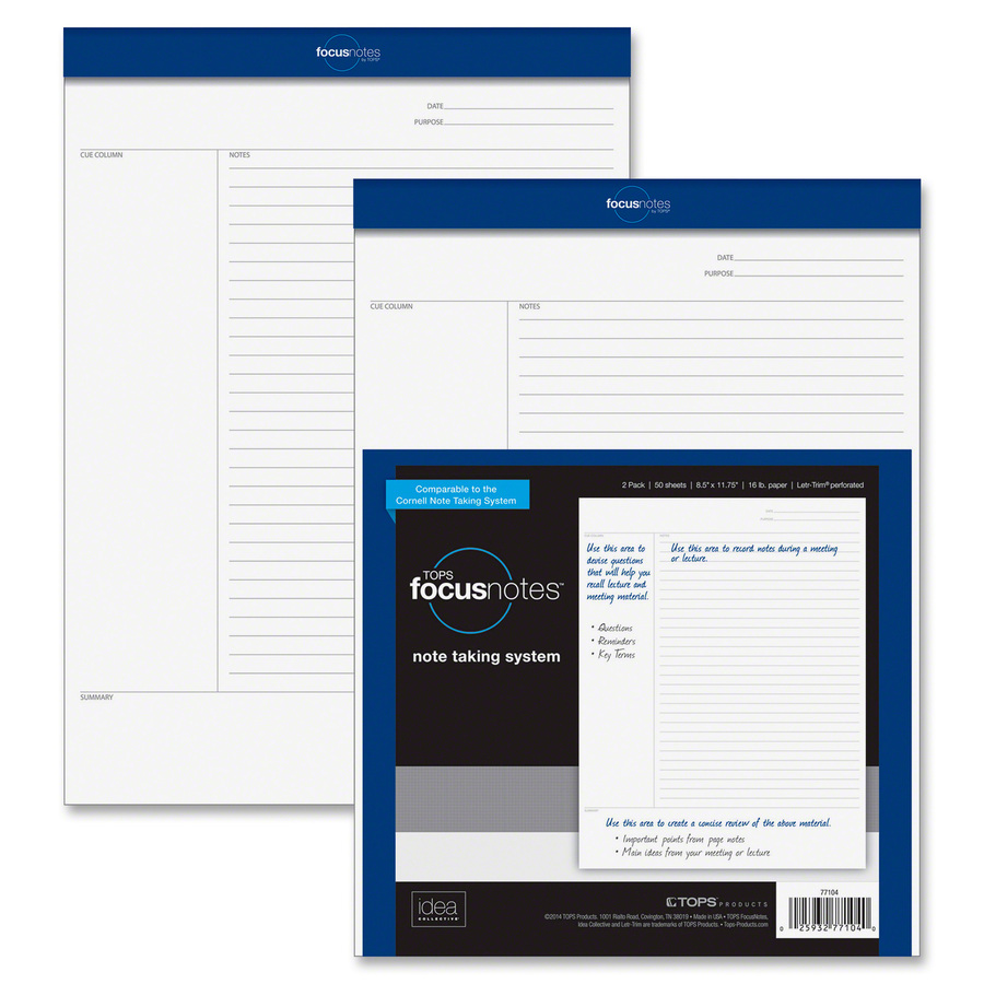 TOPS FocusNotes Legal Pad Writing Pads TOPS Products