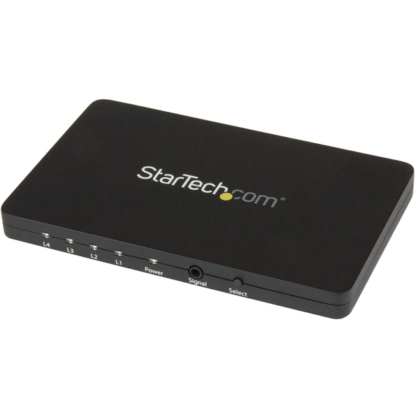StarTech 4-Port HDMI automatic video switch w/ aluminum housing and MHL support - 4K 30Hz (VS421HD4K)