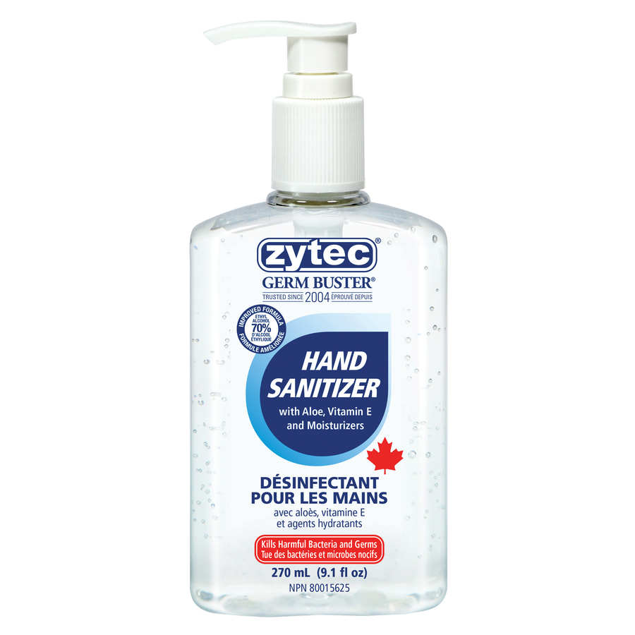 Gel d&eacute;sinfectant pour les mains Germ Buster - Zytec