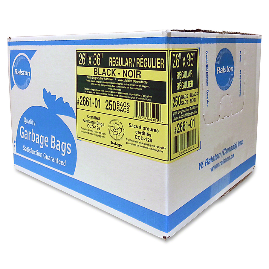 Ralston Black Regular-Strength Industrial Bags