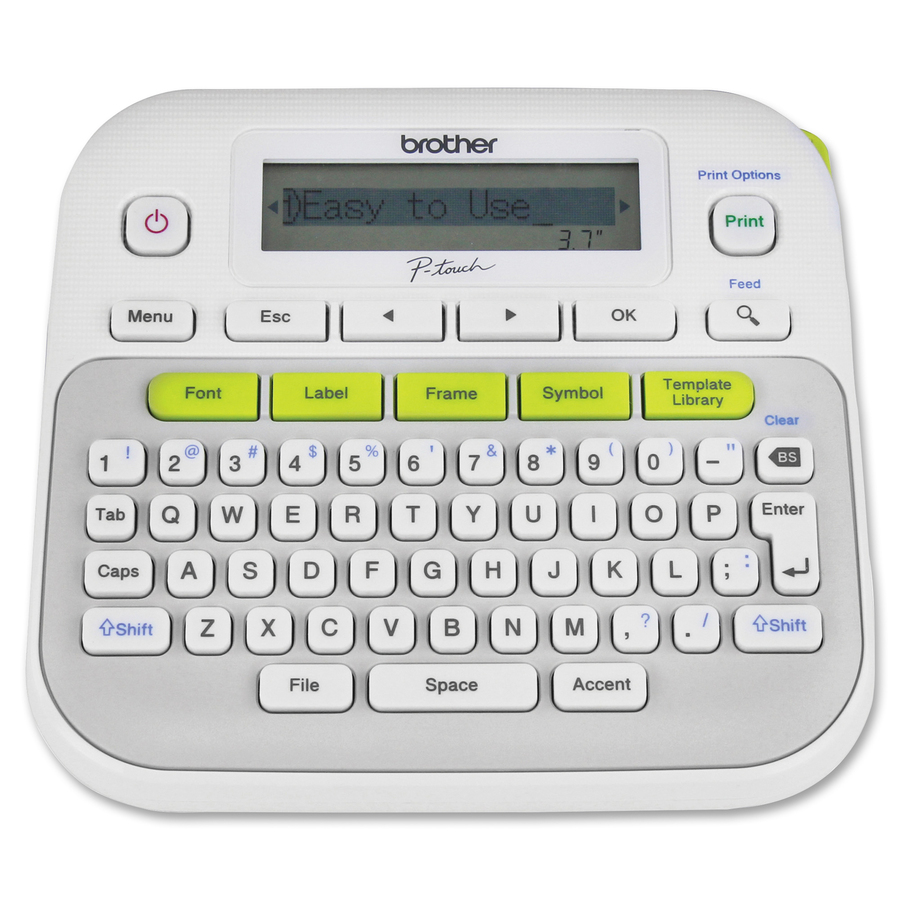 Brother PTouch PTD210 Label Maker Thermal Transfer Monochrome