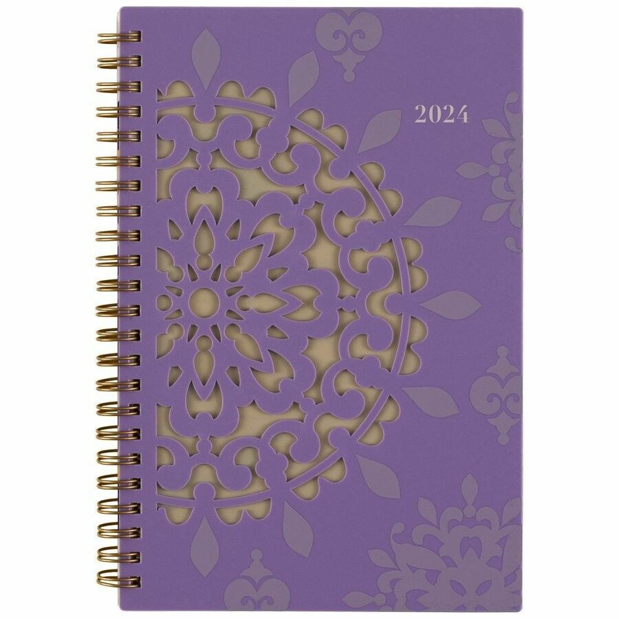 At-A-Glance Vienna Weekly/Monthly Planner - Yes - Weekly, Monthly, Daily - 1 Year - January 2020 till December 2020 - 1 Week, 1 Month Double Page Layout - Wire Bound - Assorted - Tabbed, Reference Calendar, Contact Sheet, Notes Area, Pocket