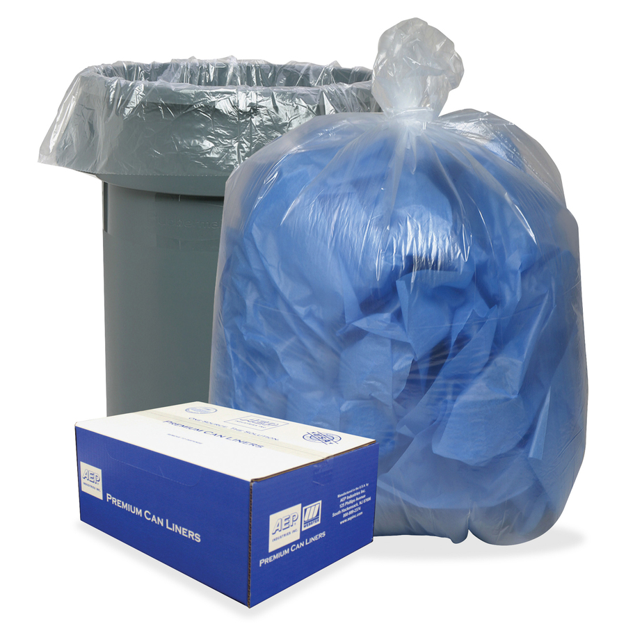 38 x 60 Clear Trash Bags (200 Bags) (14 Micron)