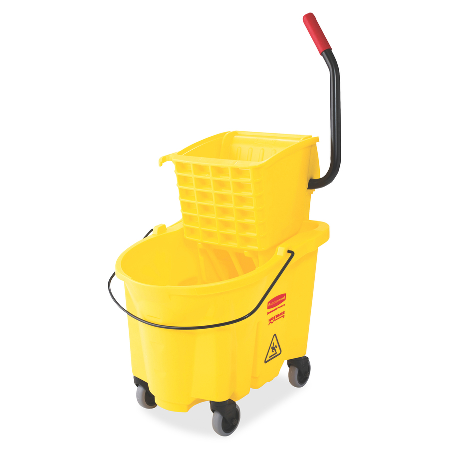 Rubbermaid Commercial Hygen Charging Bucket, Yellow