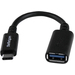 StarTech USB-C to USB-A Adapter Cable - M/F - 6in - USB 3.0 - USB-IF Certified (Black)(USB31CAADP)