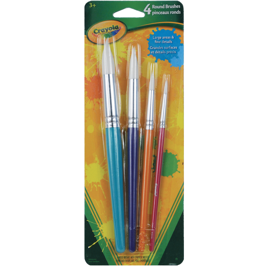 Crayola Round Brush Set, 4 Count