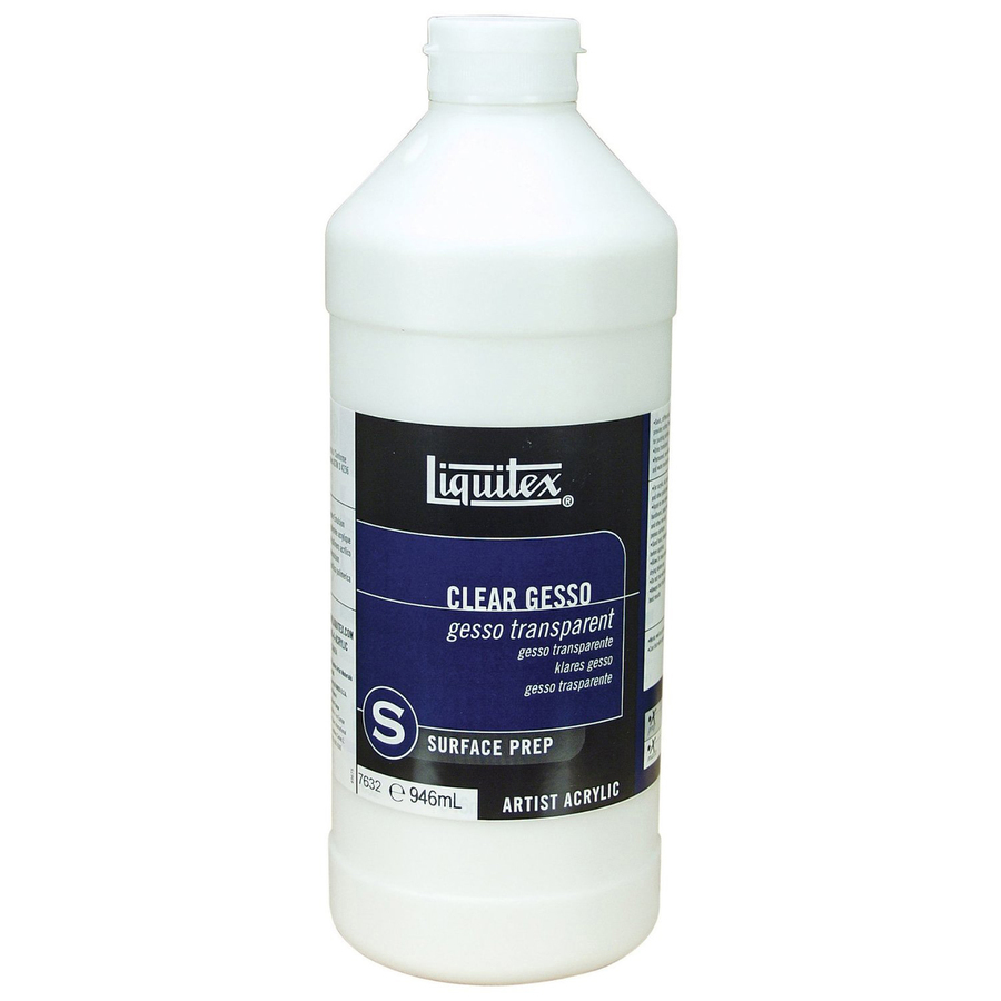 Liquitex Clear Gesso Surface Prep Medium, 32-oz