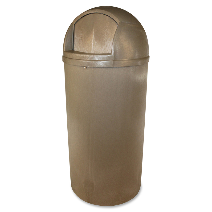 Genuine Joe Stainless Steel Trash Can, 30 Gallon, 31.5 Height x 20  Diameter - Stainless Steel - Silver 