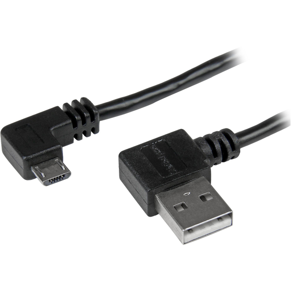 STARTECH Micro-USB Cable with Right-Angled Connectors - 3 ft.